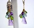 Purple earrings…